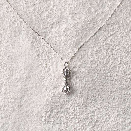 Pure Silver Vajra Necklace