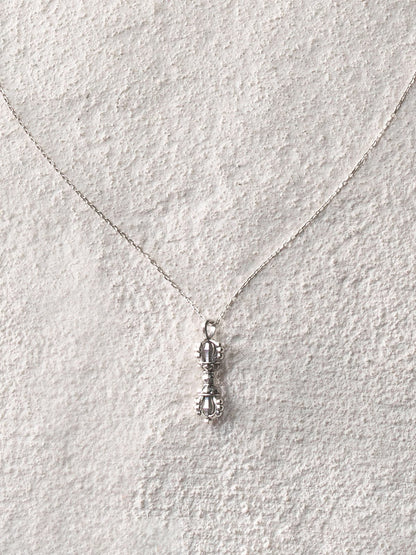 Pure Silver Vajra Necklace