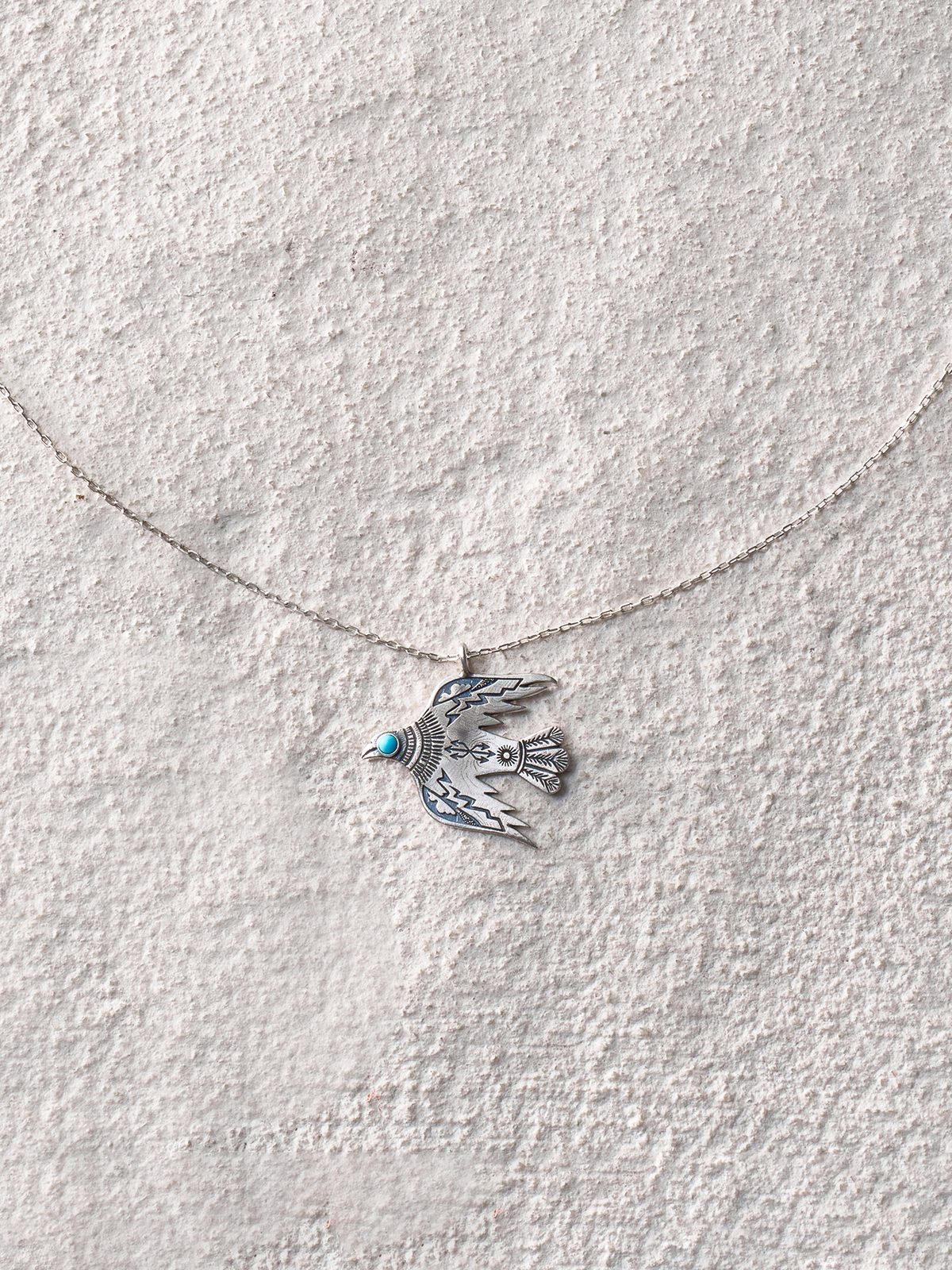 Azure Spirit Bird Necklace