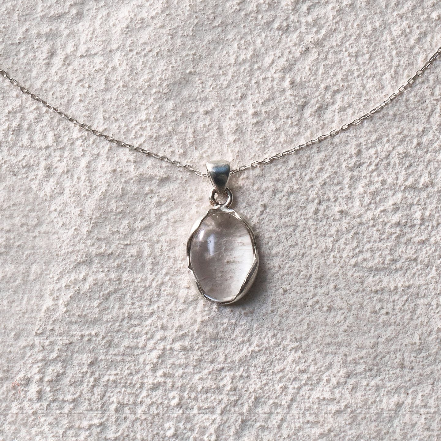 Clear Flowing Light Necklace