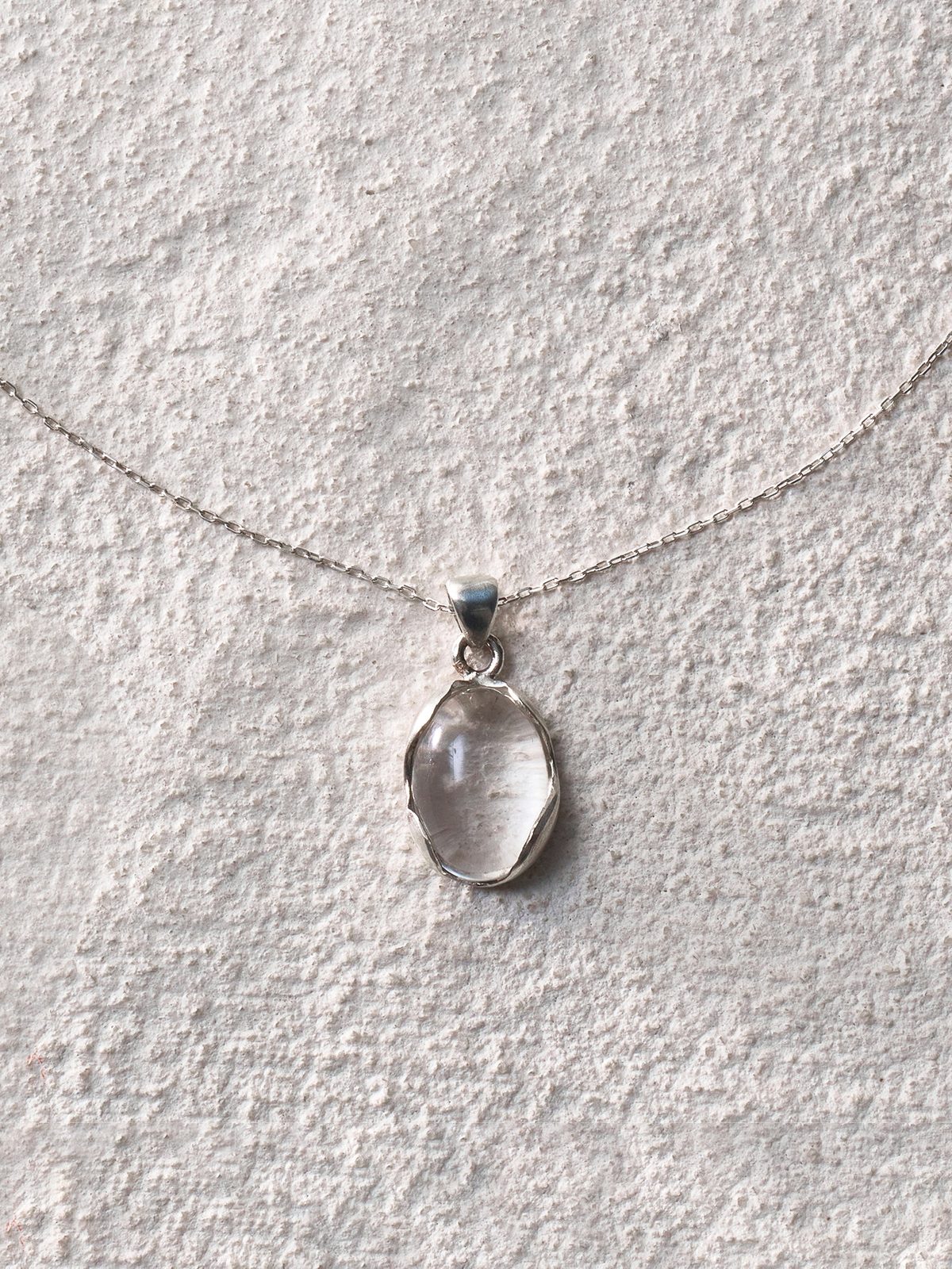Clear Flowing Light Necklace
