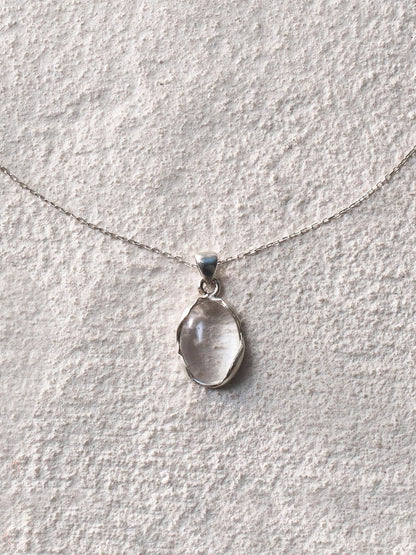 Clear Flowing Light Necklace