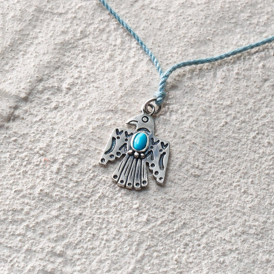 Thunder Bird Cord Necklace Long