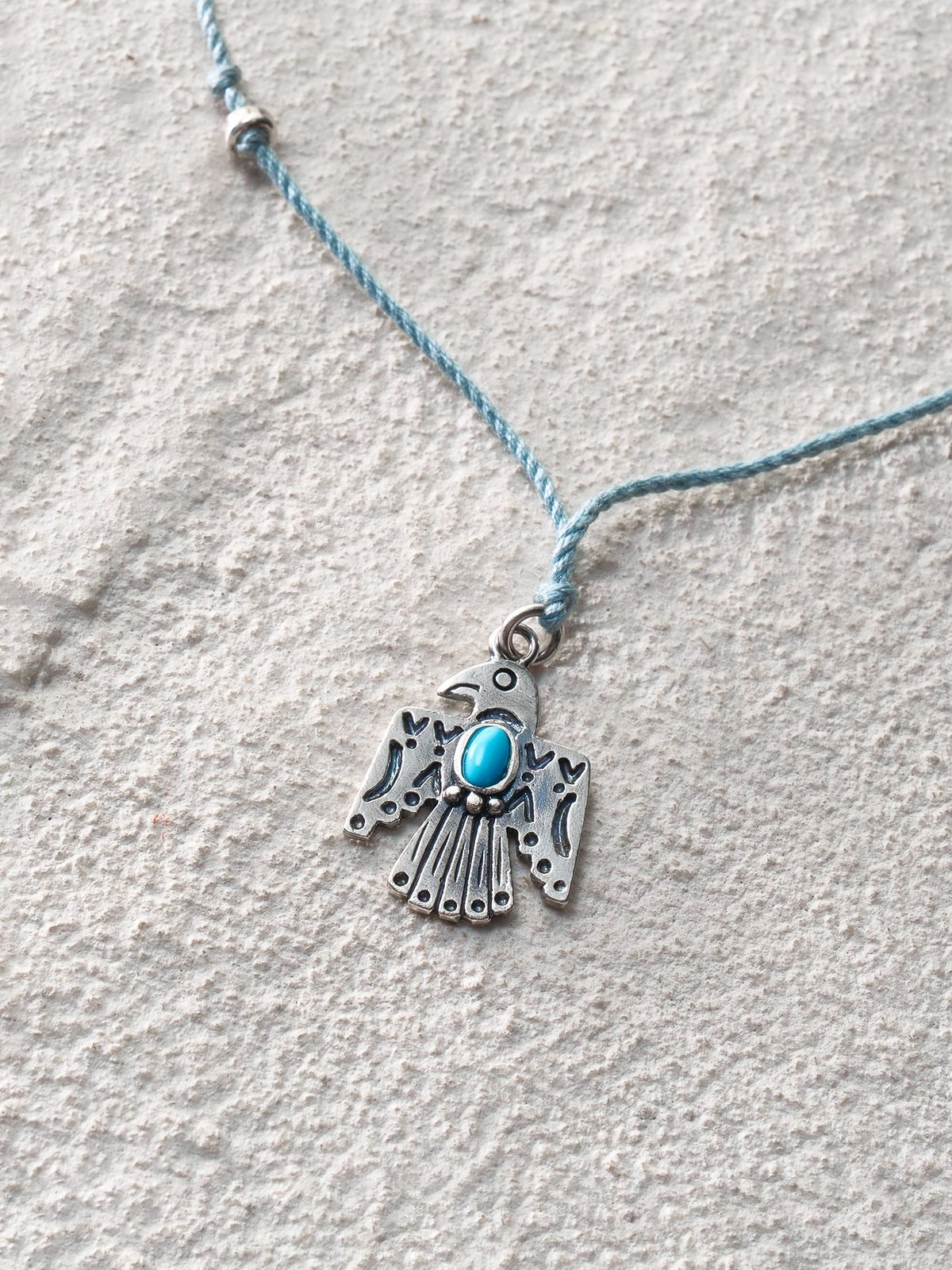 Thunder Bird Cord Necklace Long