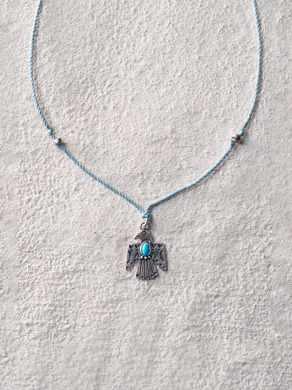 Thunder Bird Cord Necklace Long