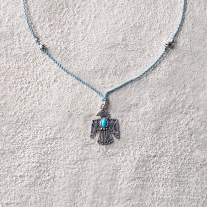 Thunder Bird Cord Necklace Long