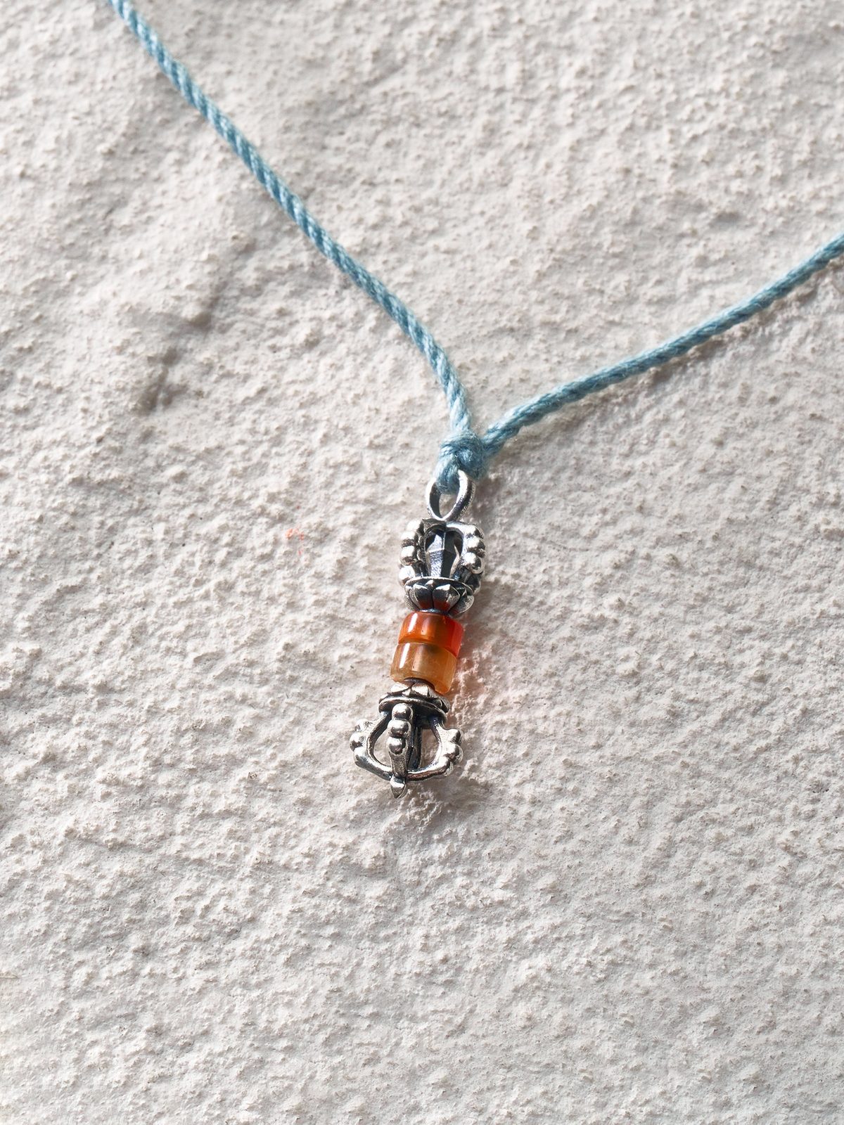 Agate Vajra Cord Necklace