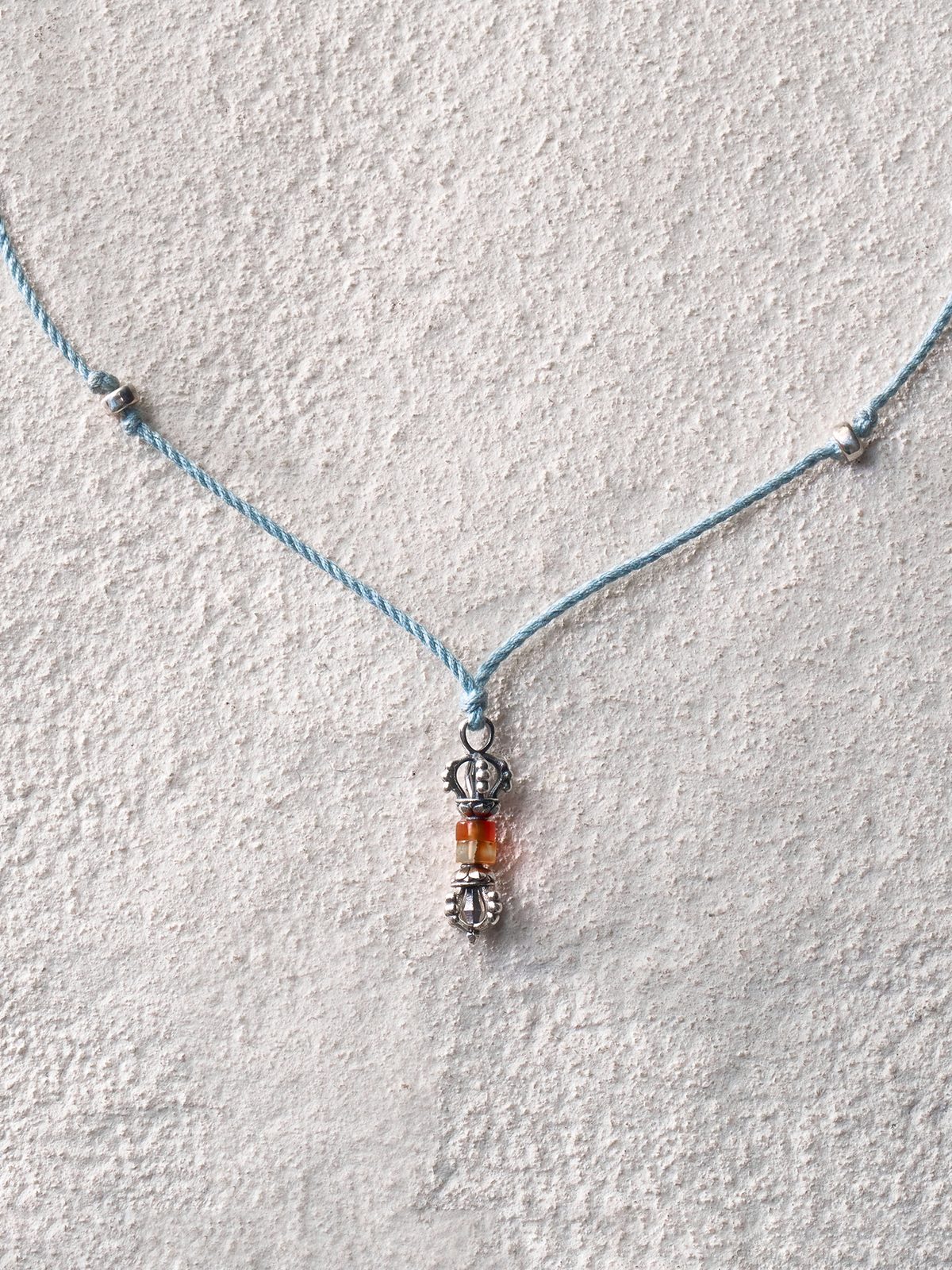 Agate Vajra Cord Necklace