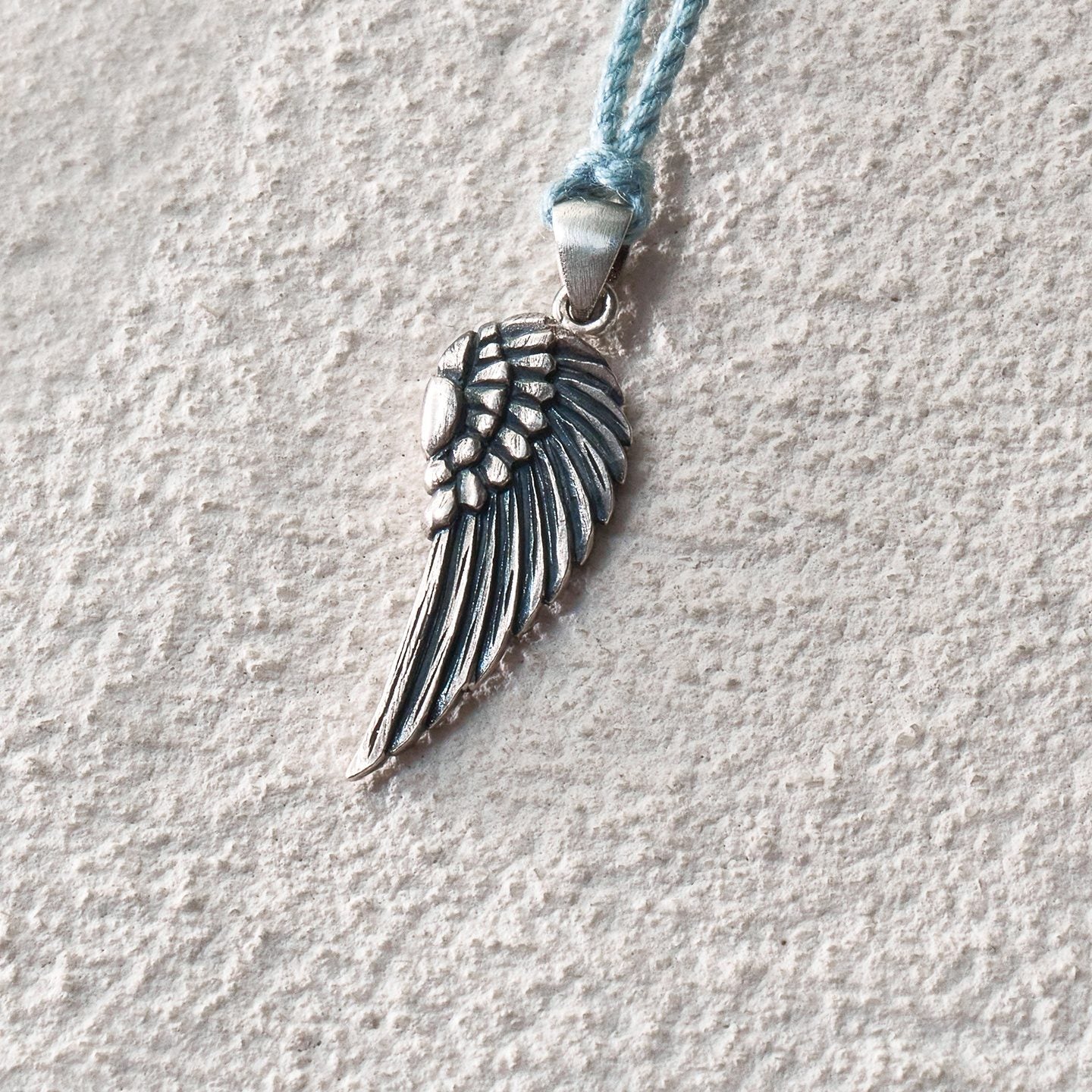 Wing Feather Cord Necklace