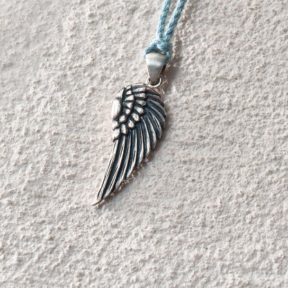 Wing Feather Cord Necklace