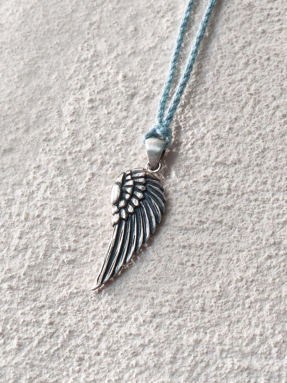 Wing Feather Cord Necklace