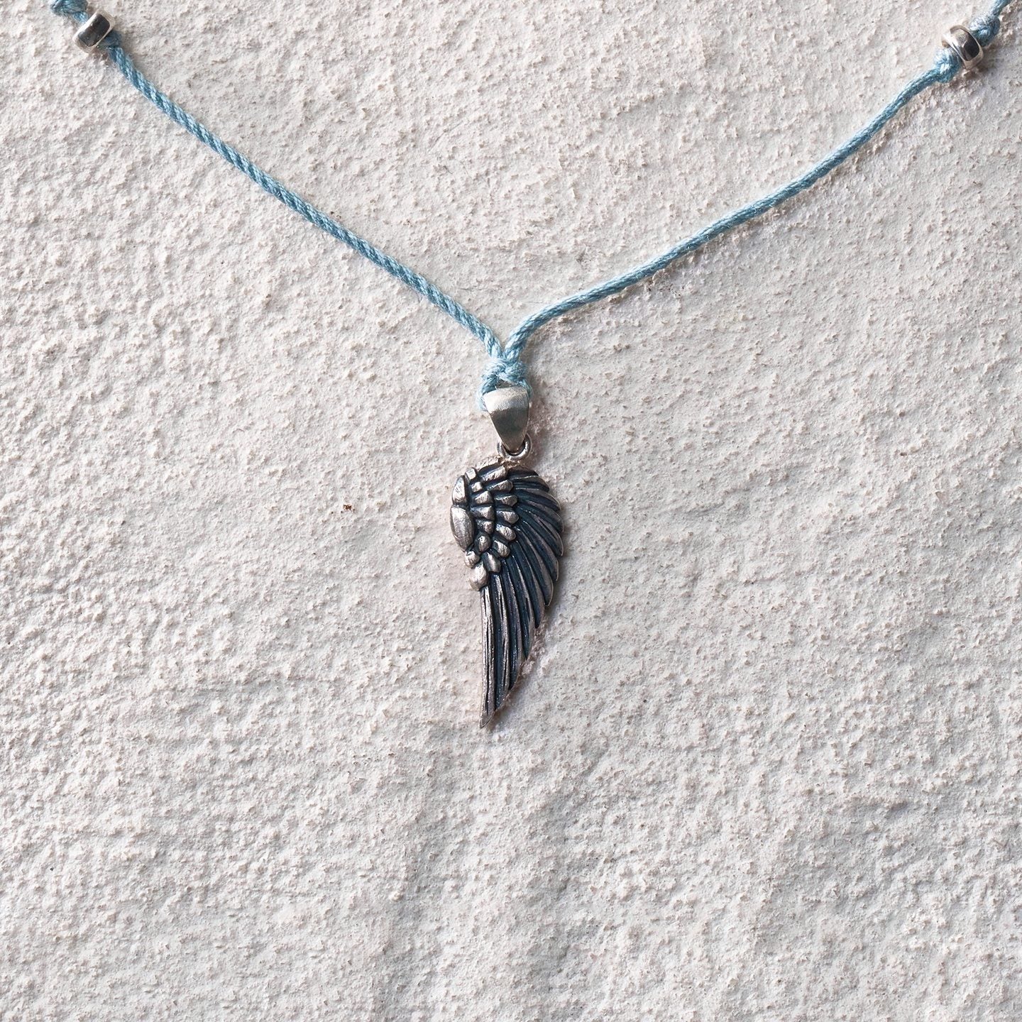 Wing Feather Cord Necklace