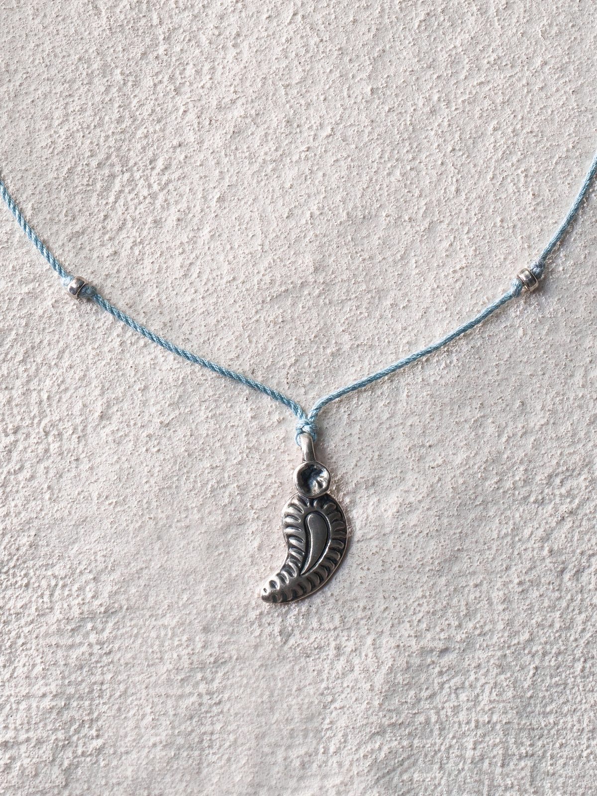 Spirit Feather Cord Necklace Long