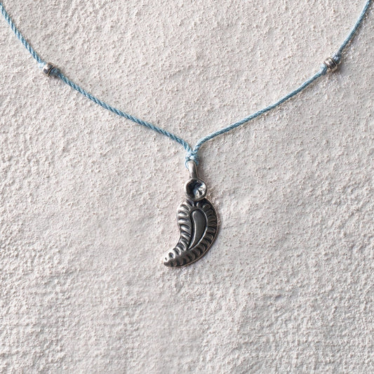 Spirit Feather Cord Necklace Long
