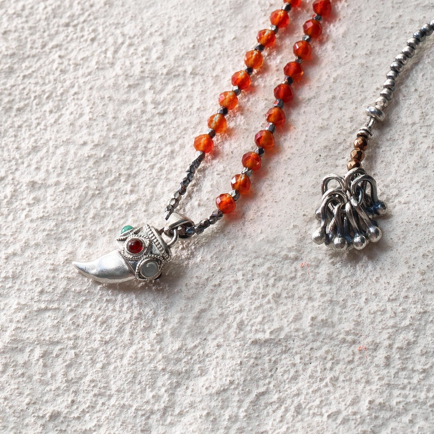 Spirit Horn Mixed Bead Necklace