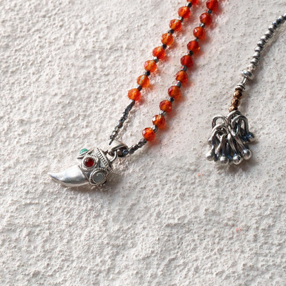 Spirit Horn Mixed Bead Necklace