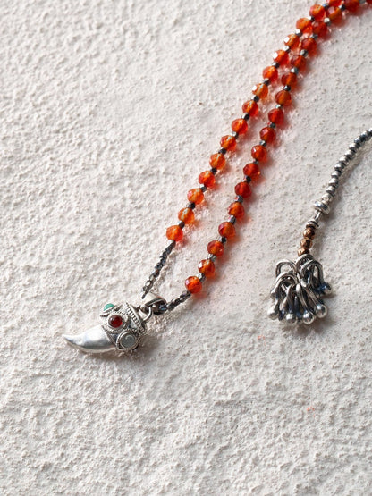 Spirit Horn Mixed Bead Necklace