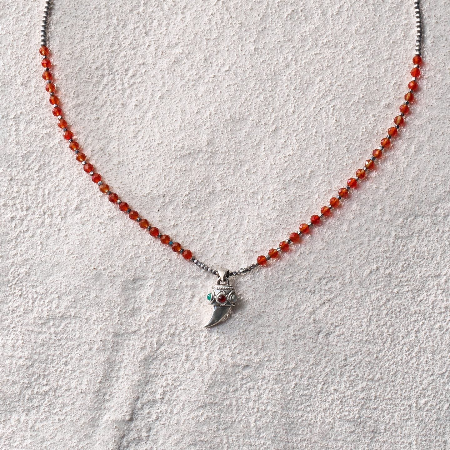 Spirit Horn Mixed Bead Necklace