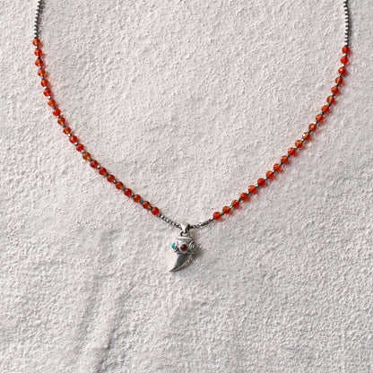 Spirit Horn Mixed Bead Necklace
