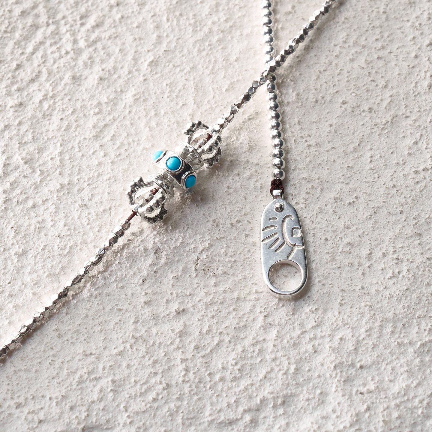 Vajra Prayer Wheel Necklace