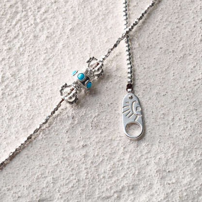 Vajra Prayer Wheel Necklace