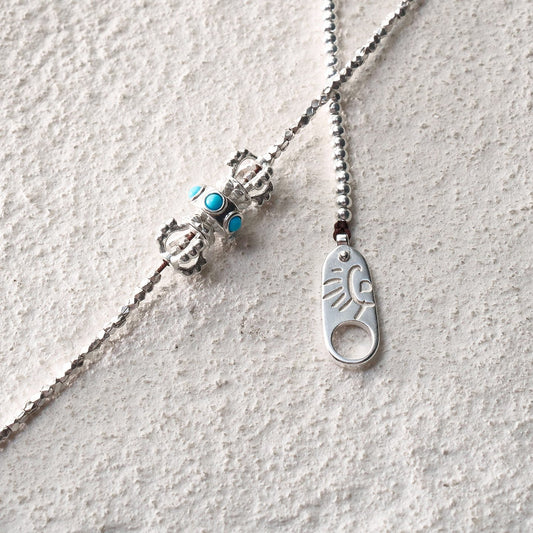 Vajra Prayer Wheel Necklace