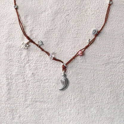 Spirit Feather Cord Necklace