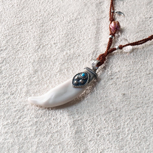 Spirit Horn Cord Necklace