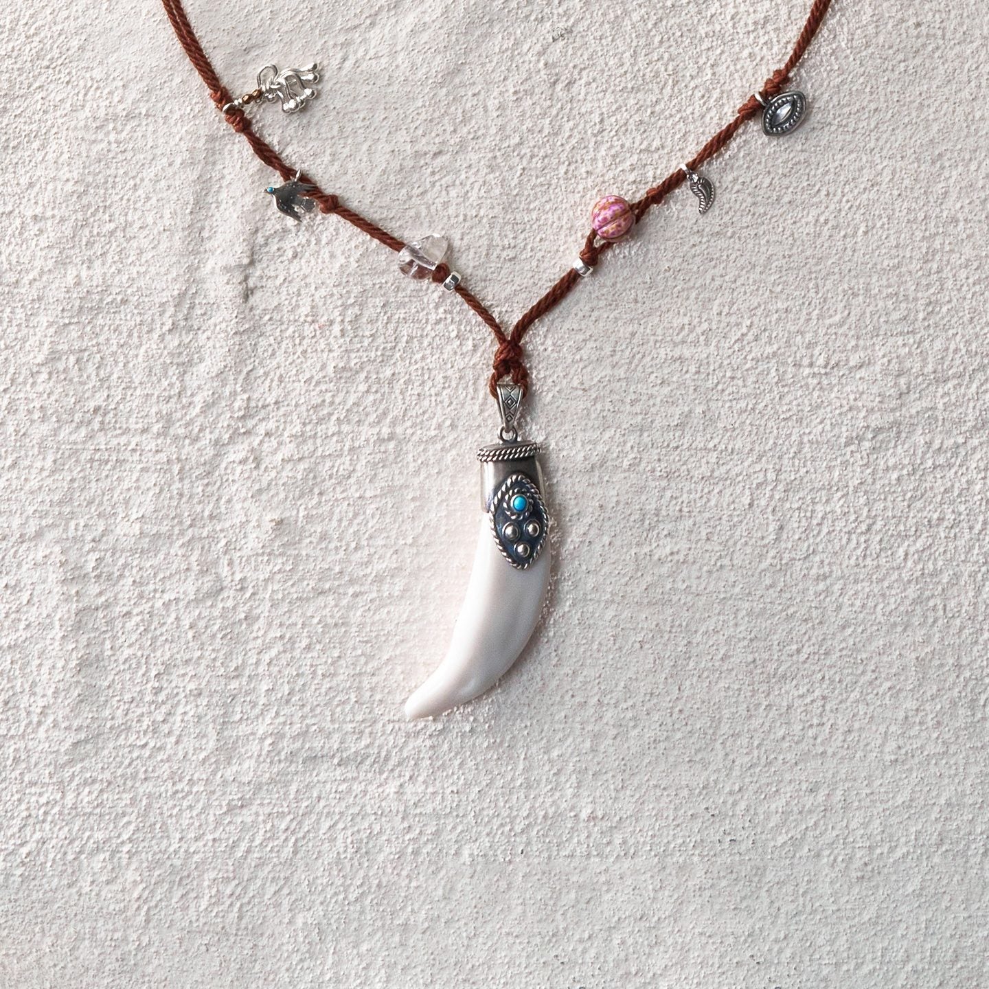 Spirit Horn Cord Necklace