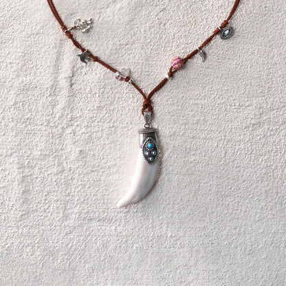 Spirit Horn Cord Necklace