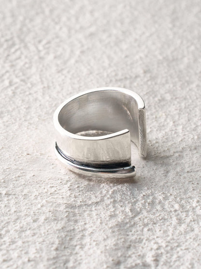Vintage All-Silver Open Ring