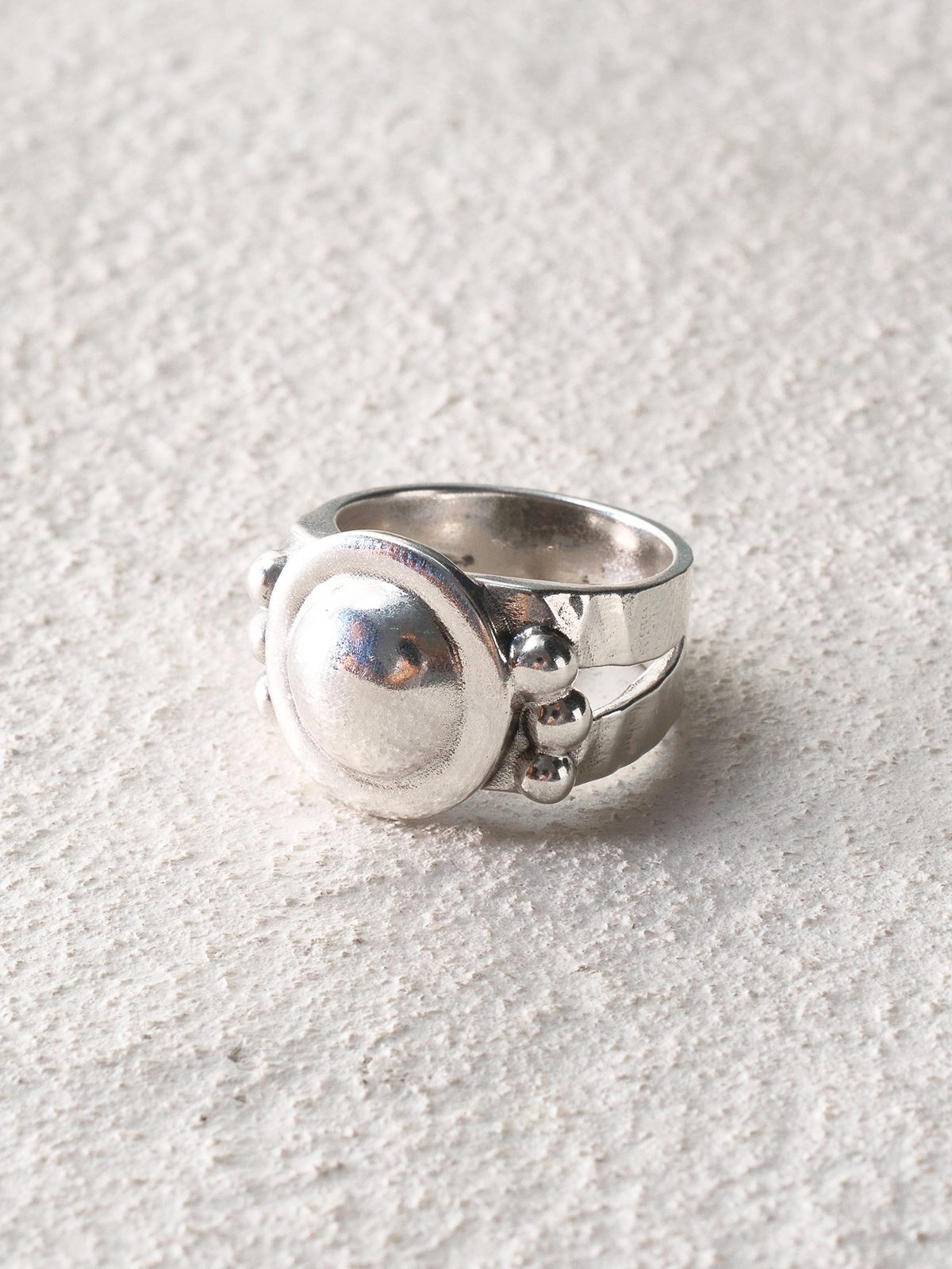 Silver Stone Ring