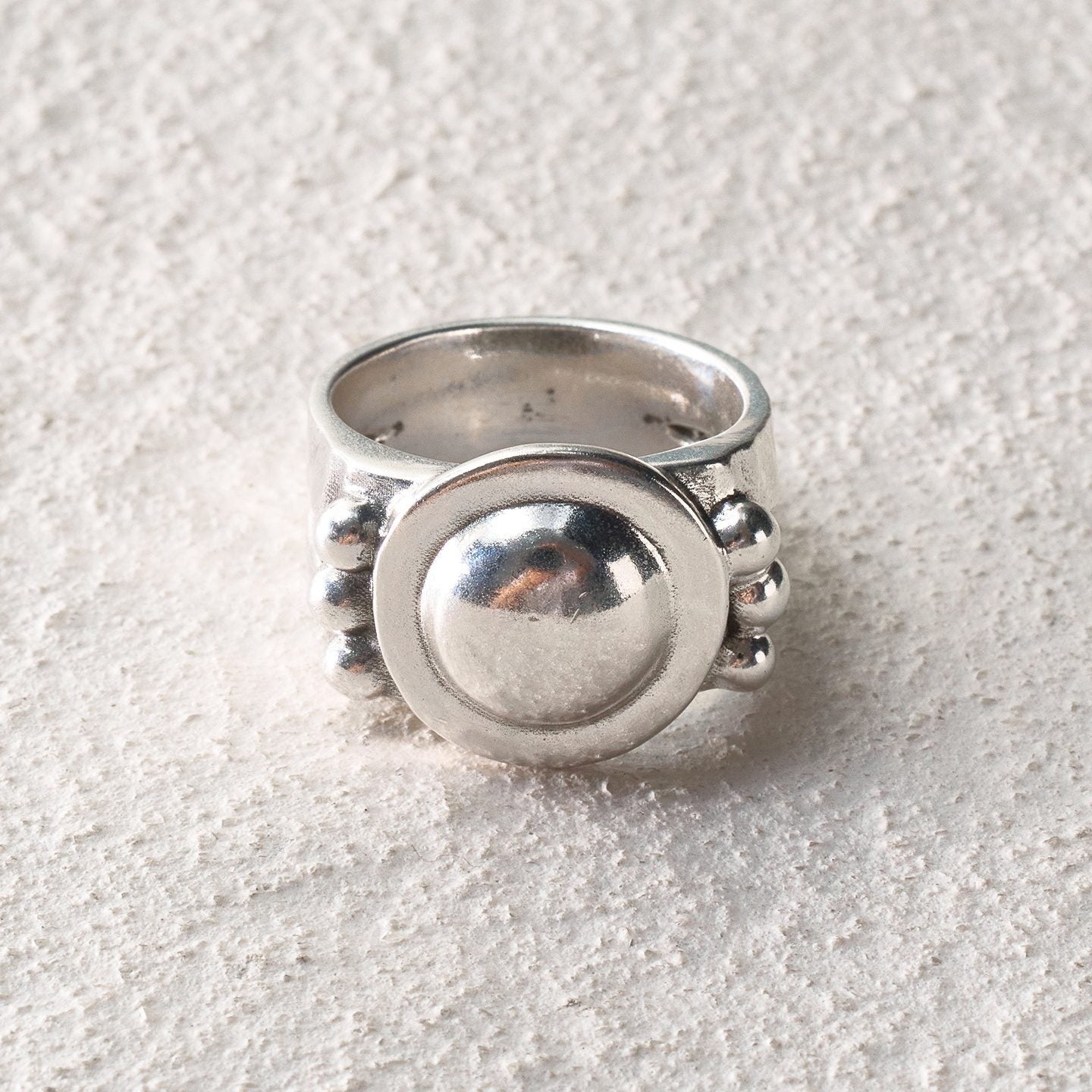 Silver Stone Ring