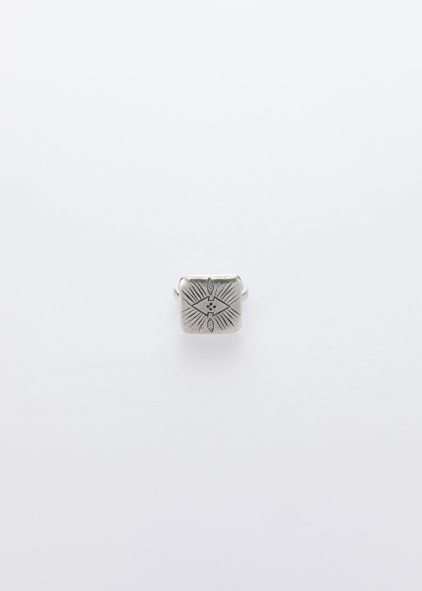 Engraved Square Ring