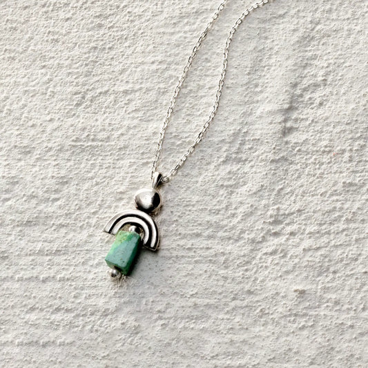 ensage-tokyo-amulet-of-wind-arch-necklace-925-sterling-silver-stacked-pendant-natural-turquoise-block