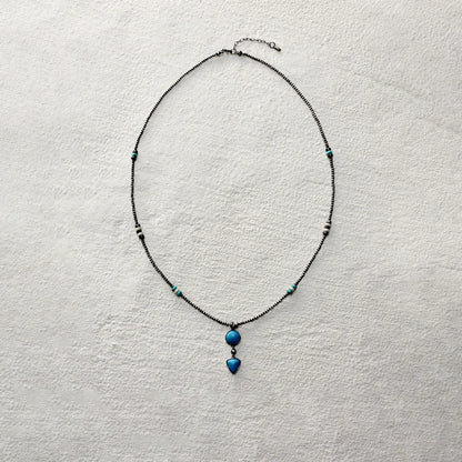 ensage-tokyo-dual-realms-necklace-oxidized-925-sterling-silver-round-and-triangular-turquoise-pendant-multi-stone-beaded-chain