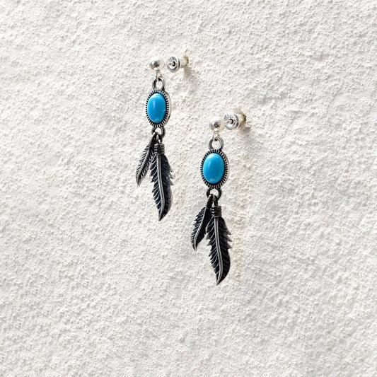 ensage-tokyo-feather-wind-earrings-925-sterling-silver-turquoise-dangling-jewelry-nomad-style