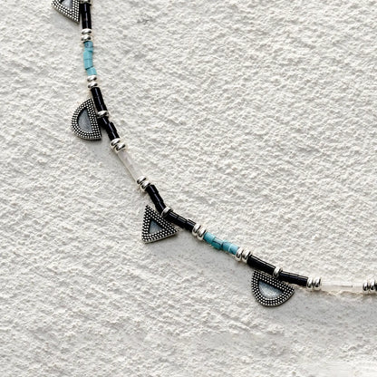 ensage-tokyo-moonway-necklace-oxidized-925-silver-triangle-semicircle-charms-black-onyx-beads-turquoise