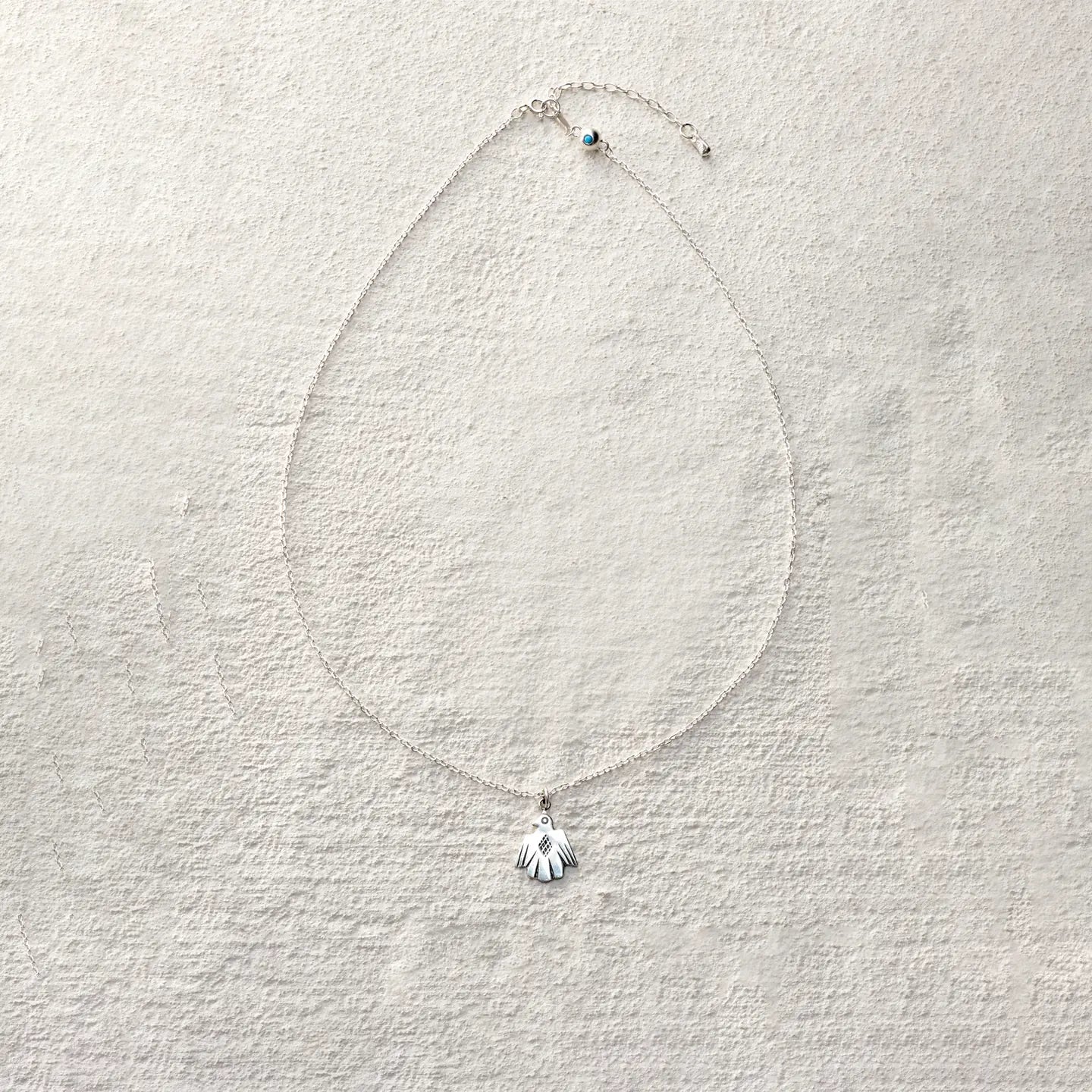 ensage-tokyo-nomad-thunderbird-necklace-925-sterling-silver-bird-pendant-diamond-texture-engraving