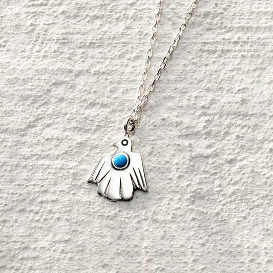 ensage-tokyo-nomad-thunderbird-necklace-925-sterling-silver-bird-pendant-turquoise-inlay
