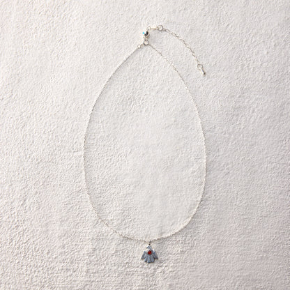 ensage-tokyo-nomad-thunderbird-necklace-925-sterling-silver-bird-pendant-red-stone-inlay