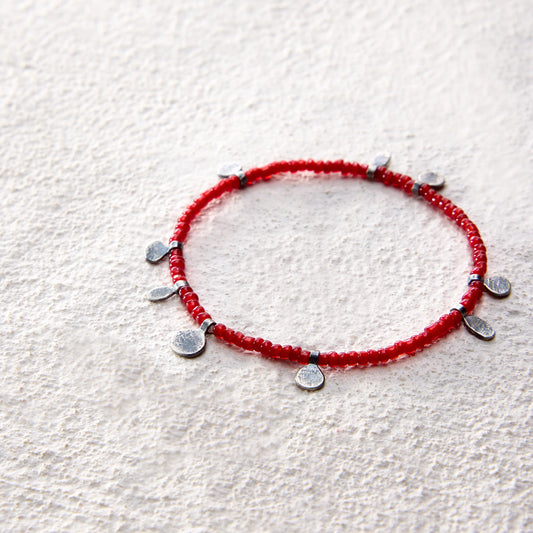 ensage-tokyo-scarlet-amulet-bracelet-925-sterling-silver-charms-red-antique-glass-beads-nomadic-jewelry