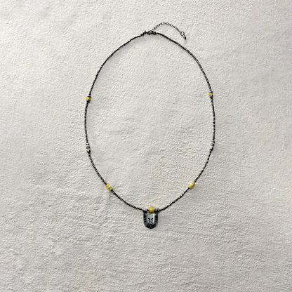 ensage-tokyo-seal-of-dawn-necklace-antique-925-sterling-silver-engraved-shield-pendant-yellow-glass-beads-agate