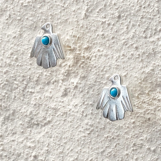 ensage-tokyo-thunderbird-studs-925-sterling-silver-turquoise-inlay-hand-carved-wings-earrings