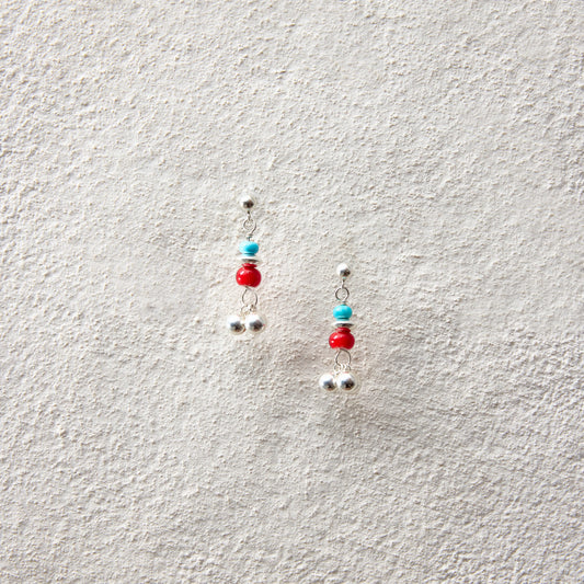 ensage-tokyo-turquoise-and-red-glass-bead-chime-earrings-925-sterling-silver-nomadic-style-jewelry