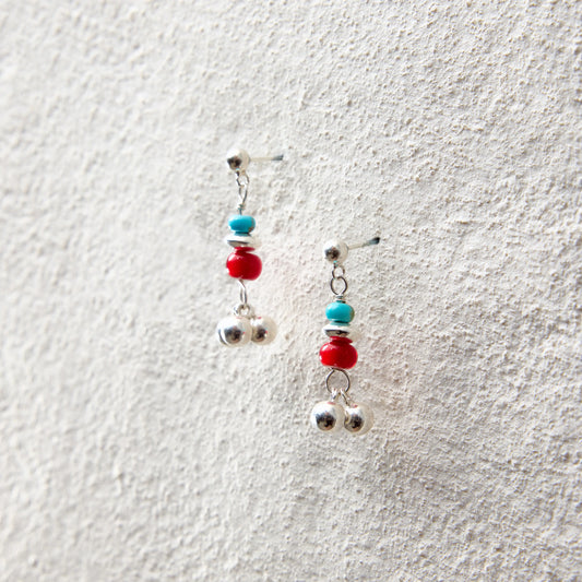 ensage-tokyo-turquoise-and-red-glass-bead-chime-earrings-925-sterling-silver-nomadic-style-jewelry