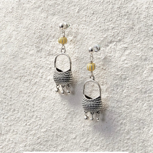 ensage-tokyo-hand-woven-basket-design-earrings-925-sterling-silver-with-turquoise-and-colorful-glass-beads