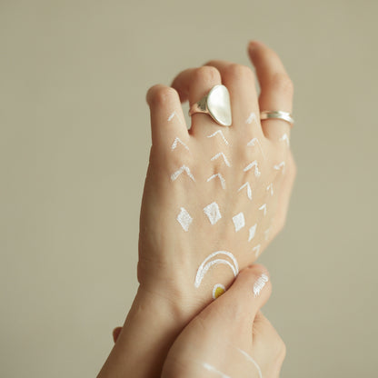 EnSage Duo Wild Line Ring - side view - 925 Sterling Silver Ring