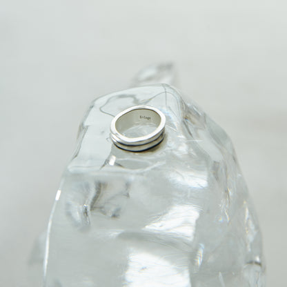 Triple Wide Line Ring